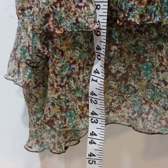 Zadig & Voltaire Reef print sheer chiffon silk dress M - Picture 13 of 16